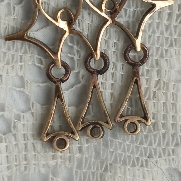 Bronze Pennti Sarpeneva Finnish Modernist Geometric Necklace Vintage 1960s 70s - Picture 4 of 9